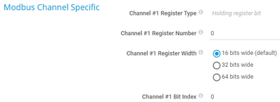 Modbus Channel Specific